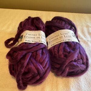 Chunky Luxe Purple Yarn by